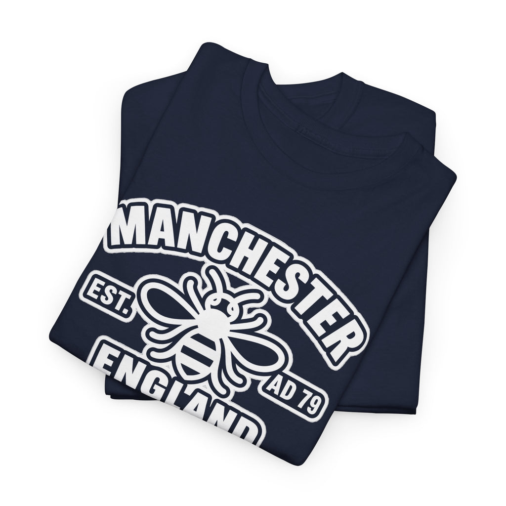Manchester Bee Cotton T-Shirt – Established 1979 England Graphic Tee