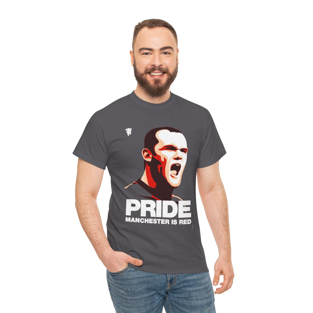 Manchester Pride Tee — “Pride Manchester Is Red” Football Fan Shirt