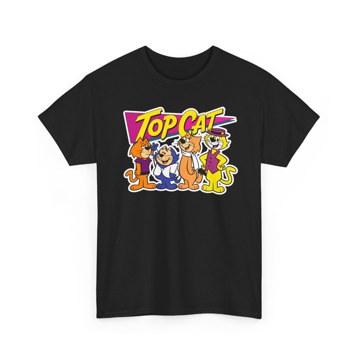 Top Cat Retro Cartoon Cotton T-Shirt / Tee