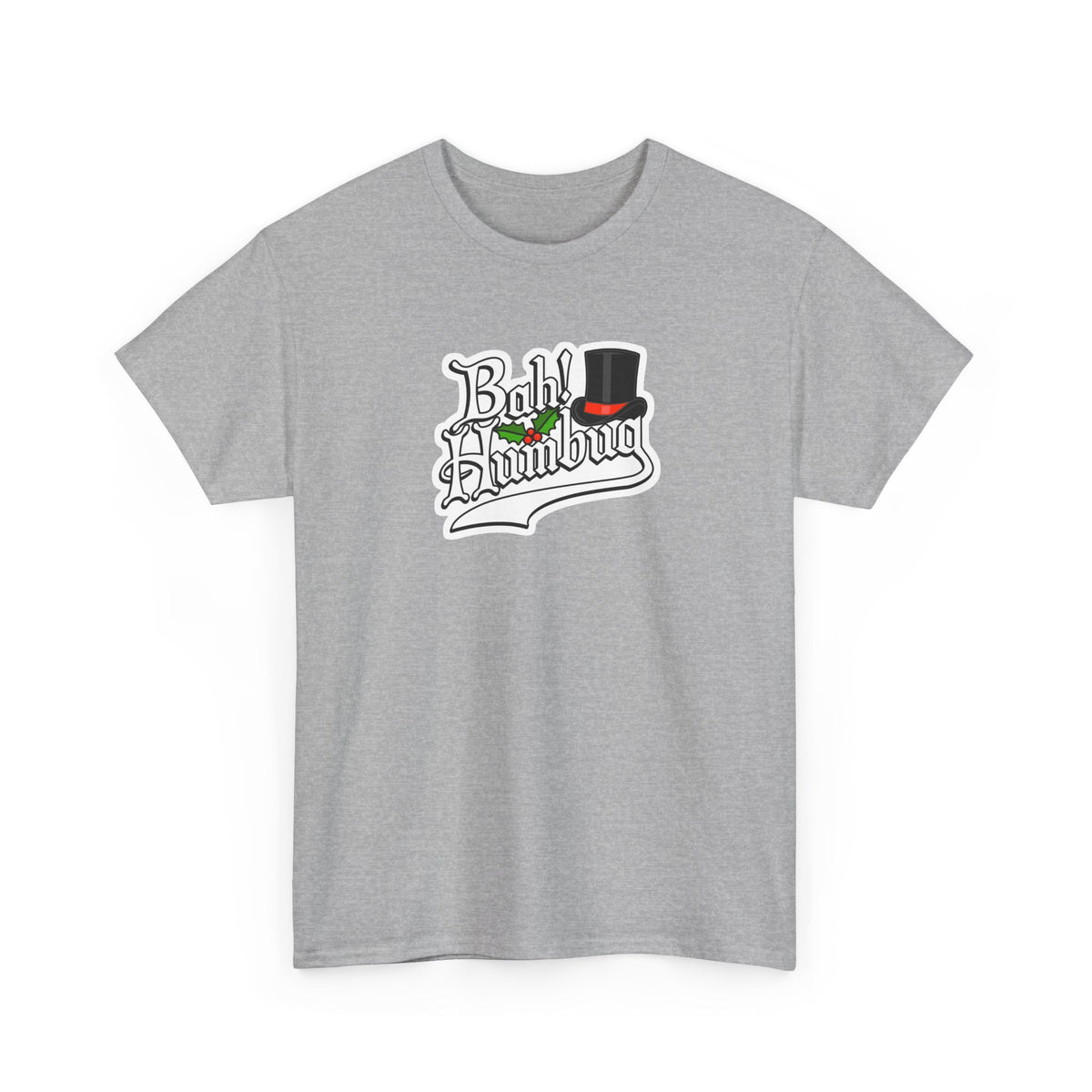 Bah Humbug Christmas Graphic Cotton T-Shirt / Tee