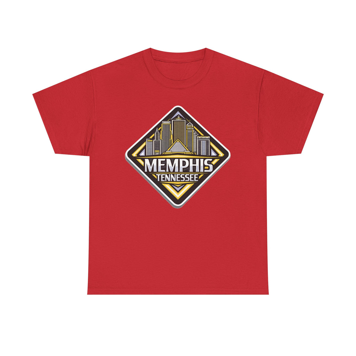 Memphis Tennessee Skyline T‑Shirt — Retro City Badge Tee