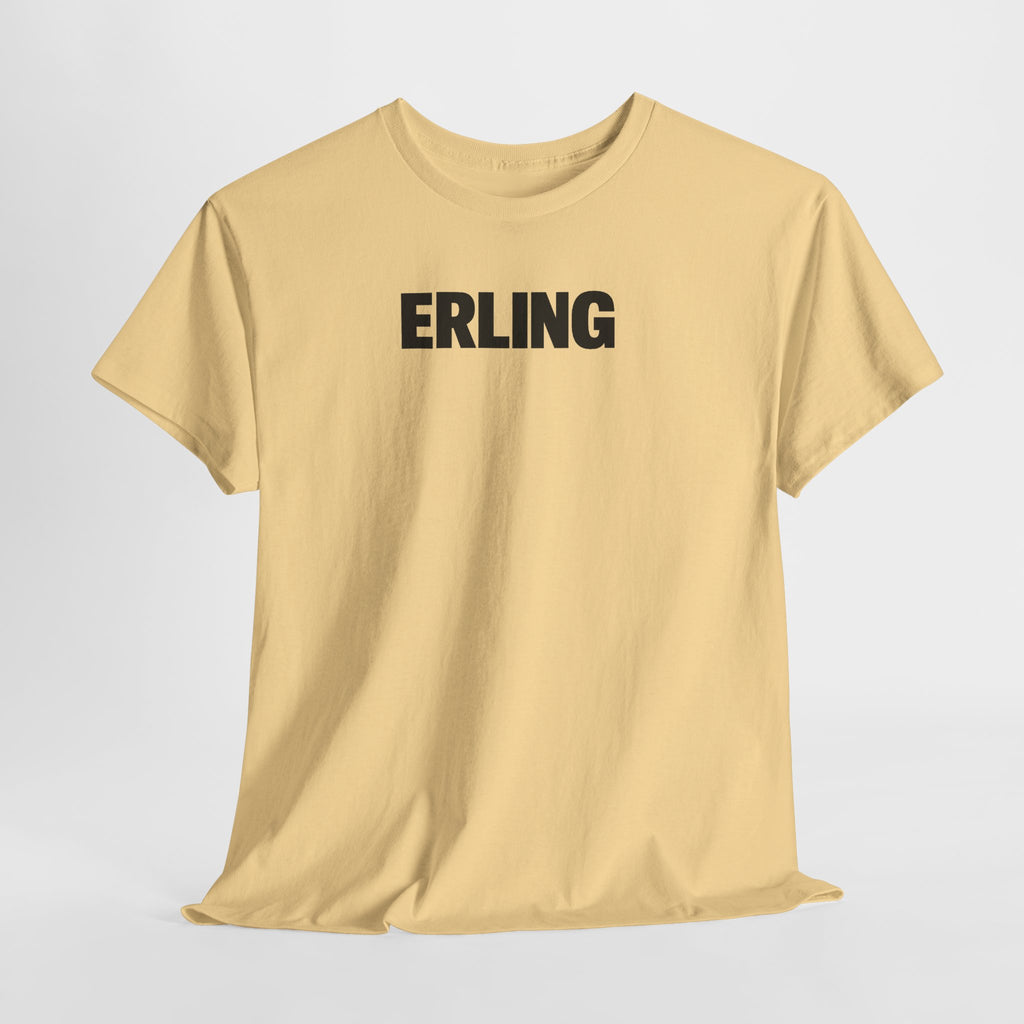 Erling Haaland Name Tee — Minimalist White Graphic T-Shirt