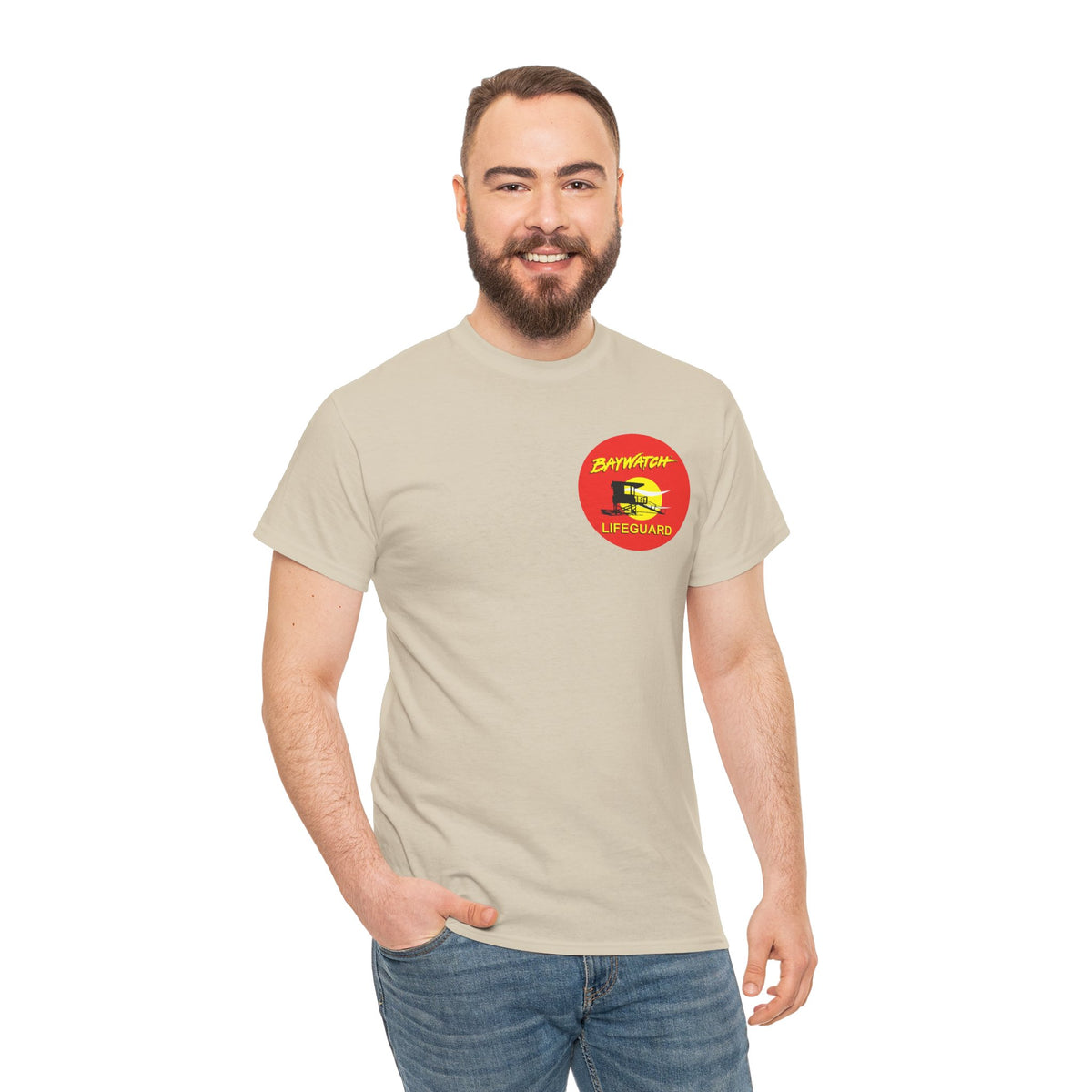 Baywatch Lifeguard Graphic Cotton T-Shirt