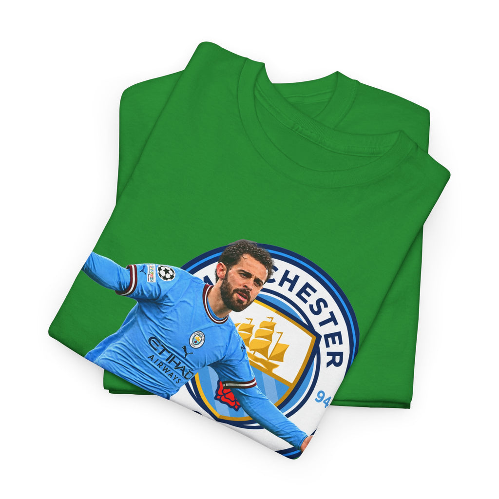 Bernardo Silva Manchester City Football Club Graphic Tee — Celebratory Player Design