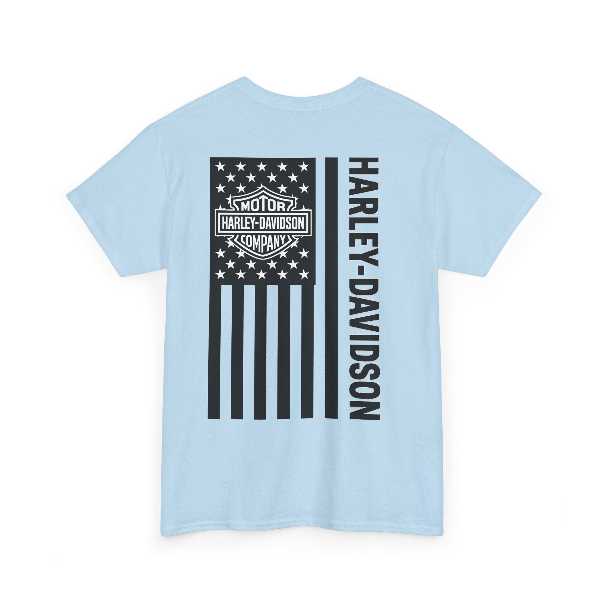 Harley-Davidson American Flag Tee — Vintage Motor Company Back Print
