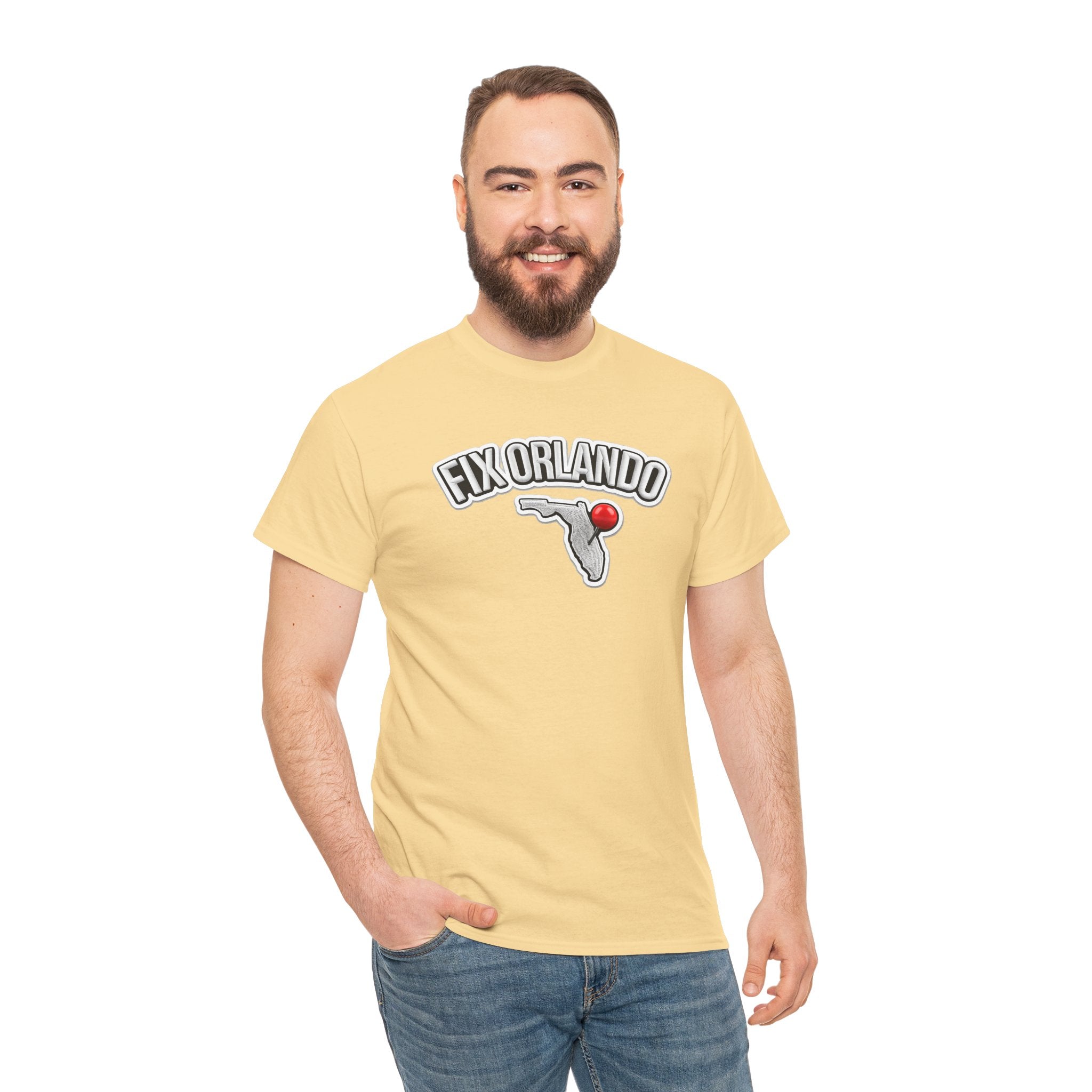 Fix Orlando T-Shirt — Florida Map with Bowling Pin Local Pride Tee