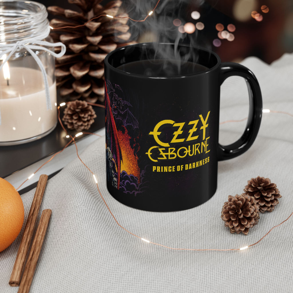 Ozzy Osbourne "Prince of Darkness" Black Mug — Rock Band Coffee Cup