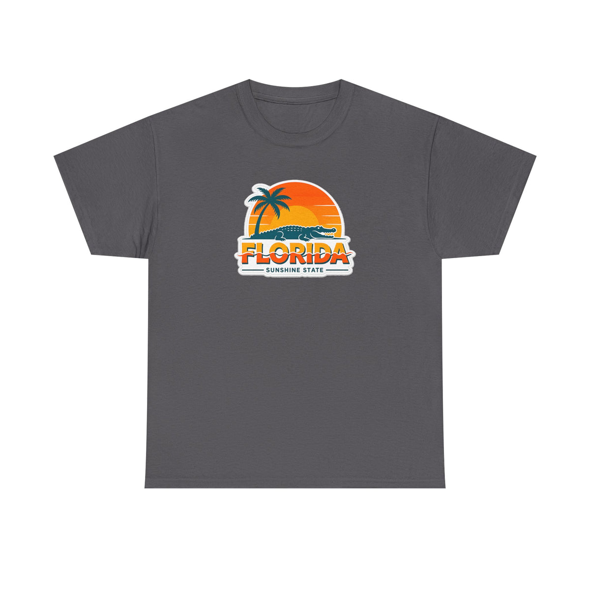 Florida Sunshine State T-Shirt — Retro Palm Sunset Graphic Tee