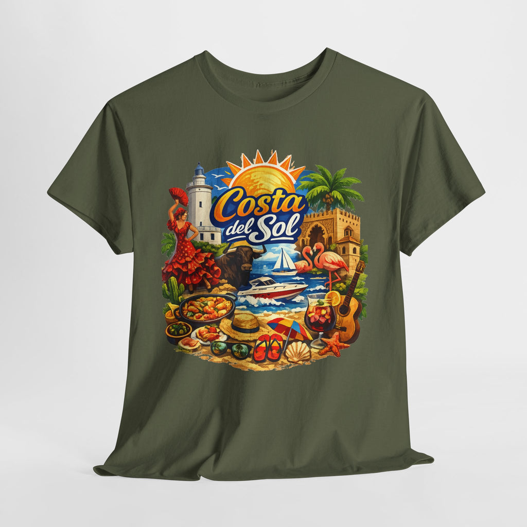 Costa del Sol Beach T-Shirt — Vintage Tropical Vacation Tee