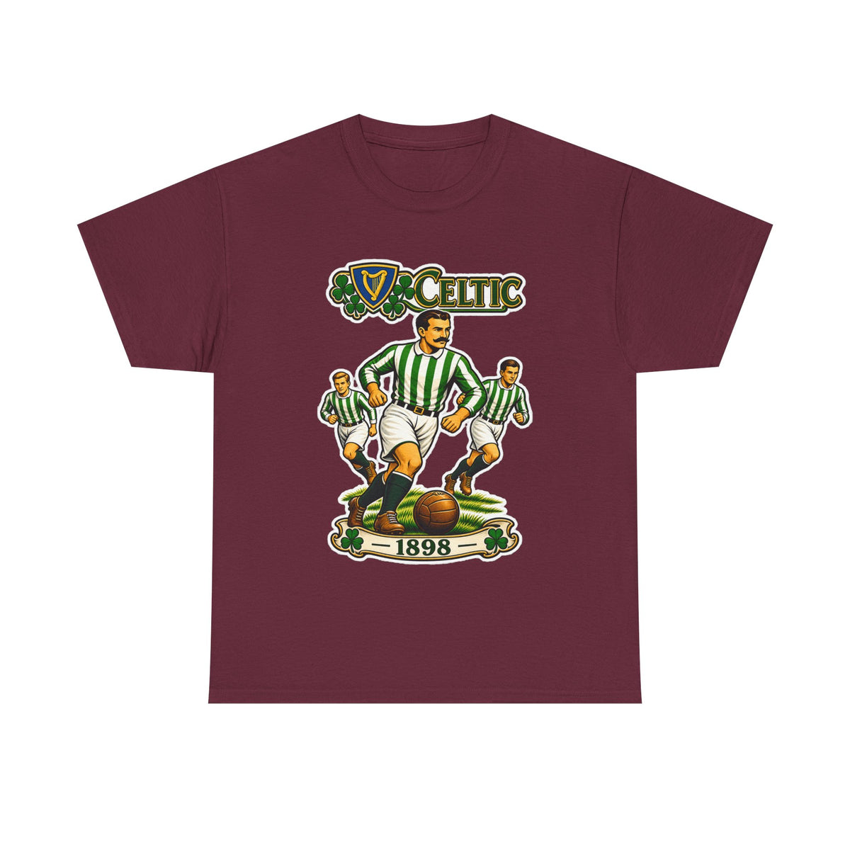 Celtic Football Retro Players Tee — 1898 Vintage Soccer Shirt