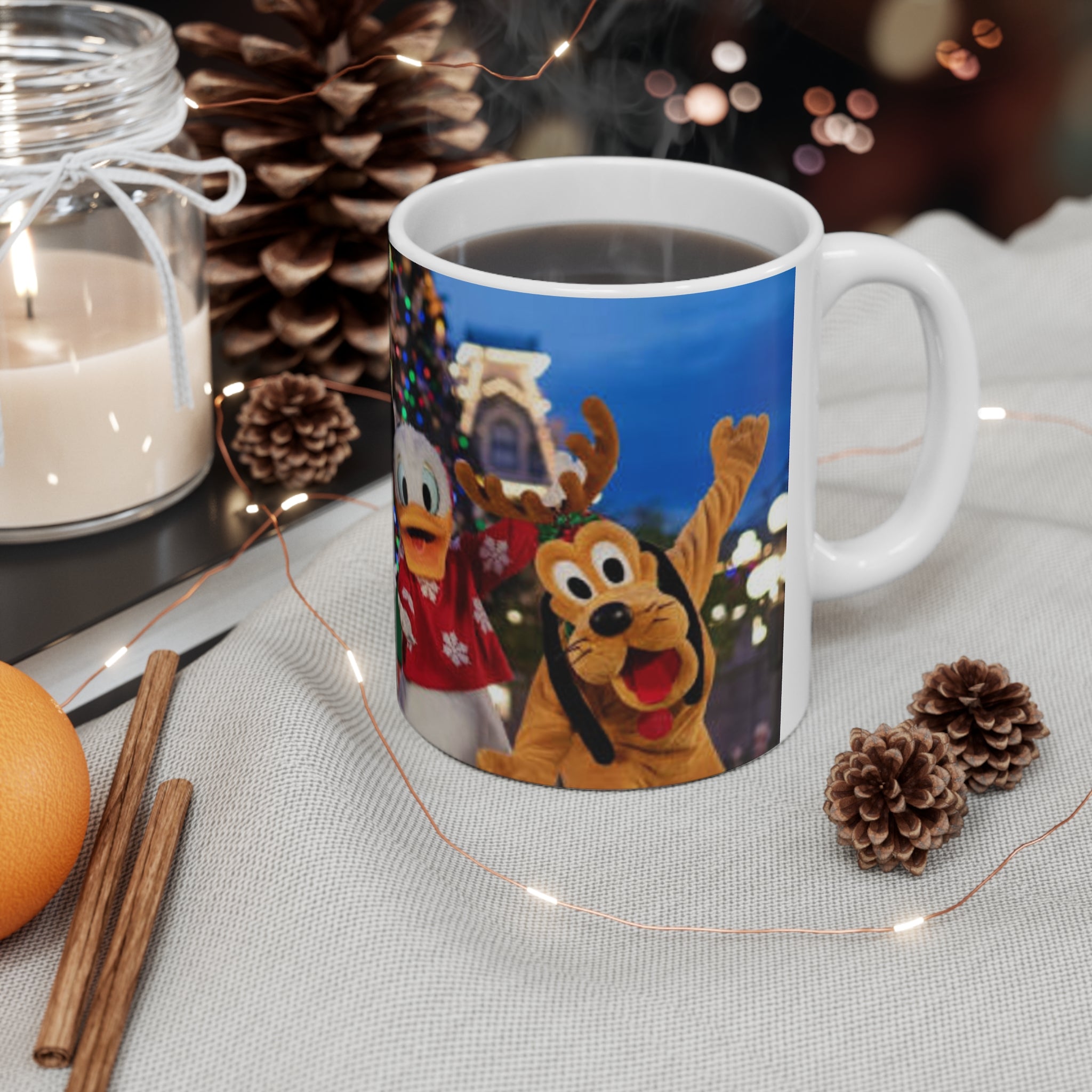 Disney Holiday Characters Ceramic Coffee Mug — 11oz & 15oz