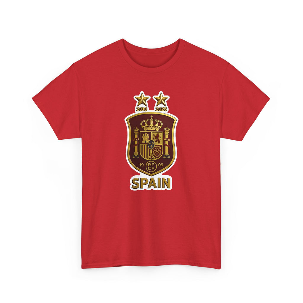 Spain Crest T-Shirt — Vintage Spanish Soccer Shield Tee