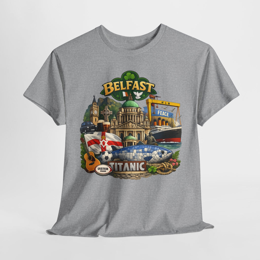 Belfast Collage T-Shirt – Titanic & City Landmarks Souvenir Tee