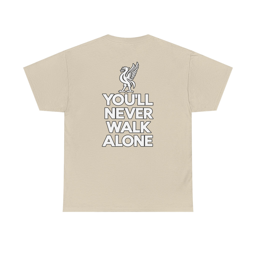 You'll Never Walk Alone T‑Shirt — Liverpool FC Crest Cotton Tee