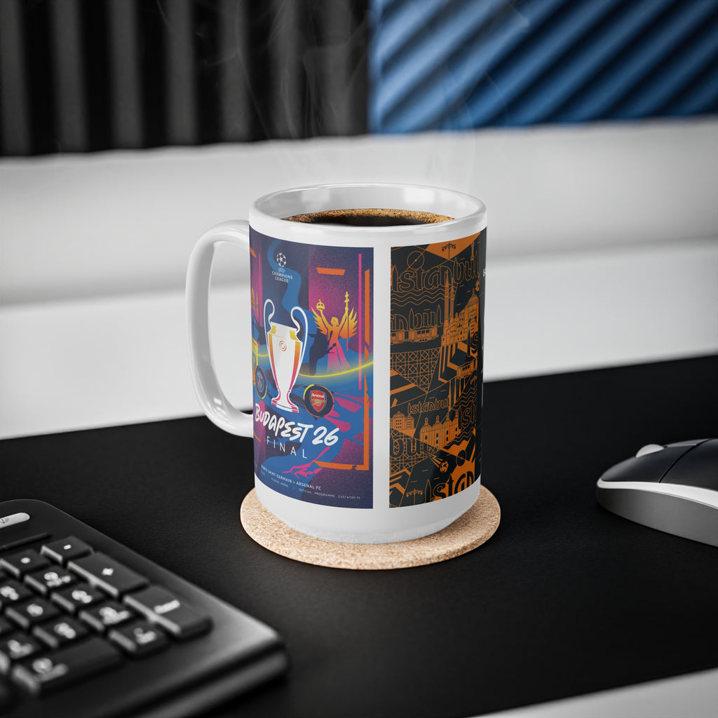 2026 UEFA Finals Programme Covers Inspired Ceramic Coffee Mug (11oz & 15oz)