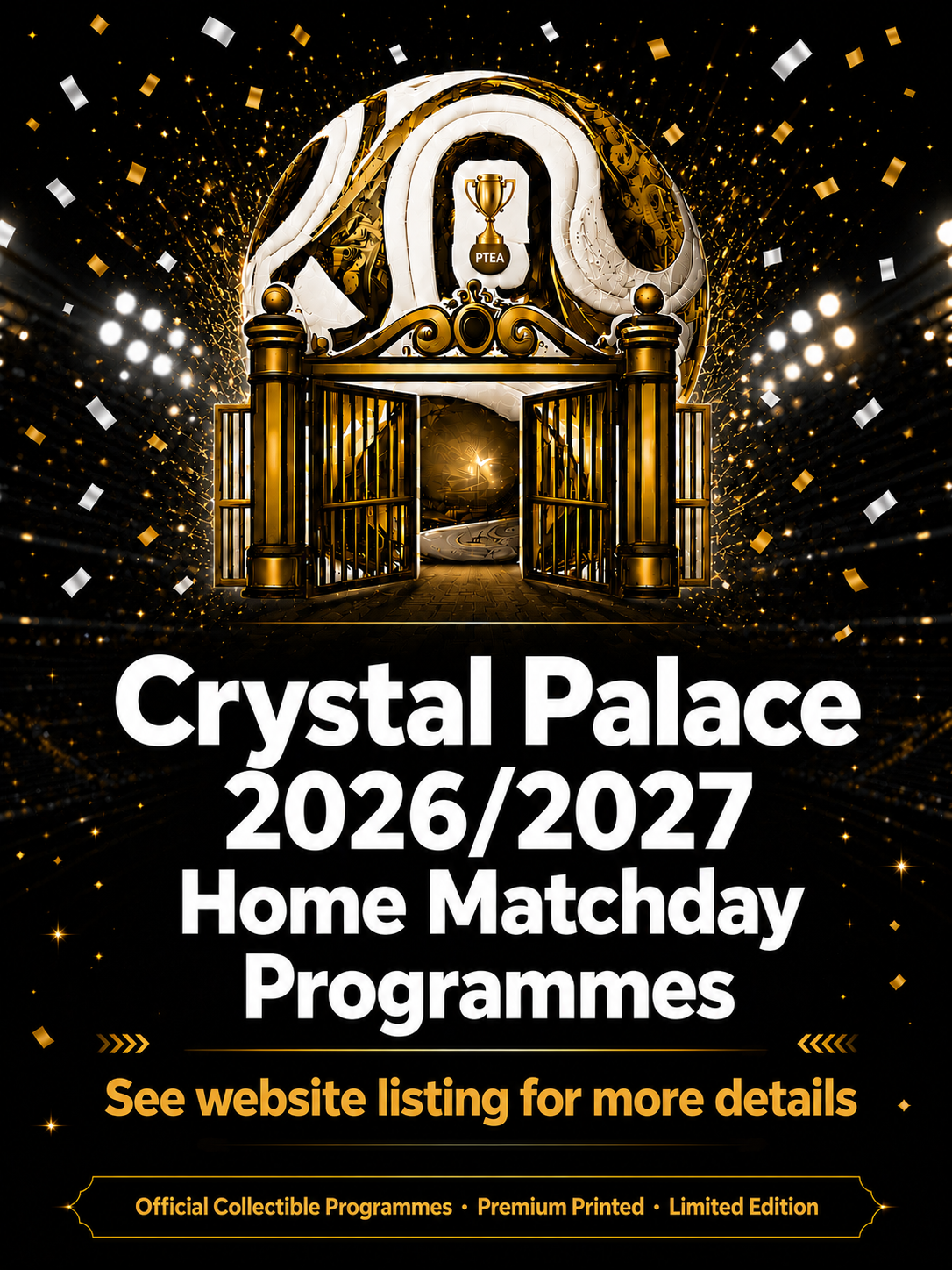 Crystal Palace 2026/2027 Official Home Matchday Programmes