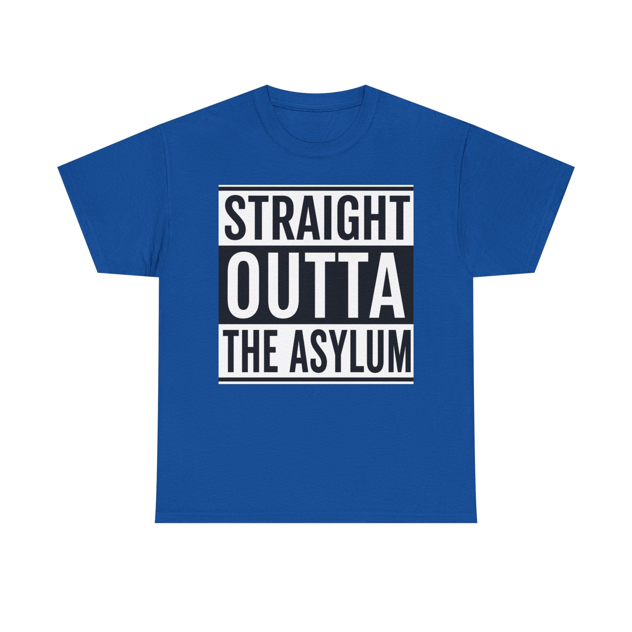 Straight Outta the Asylum T-Shirt – Graphic Statement Tee