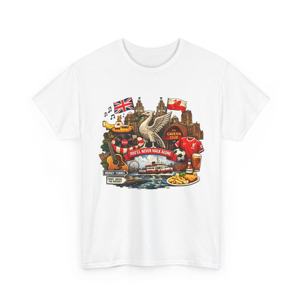 Liverpool Landmarks & You'll Never Walk Alone T-Shirt