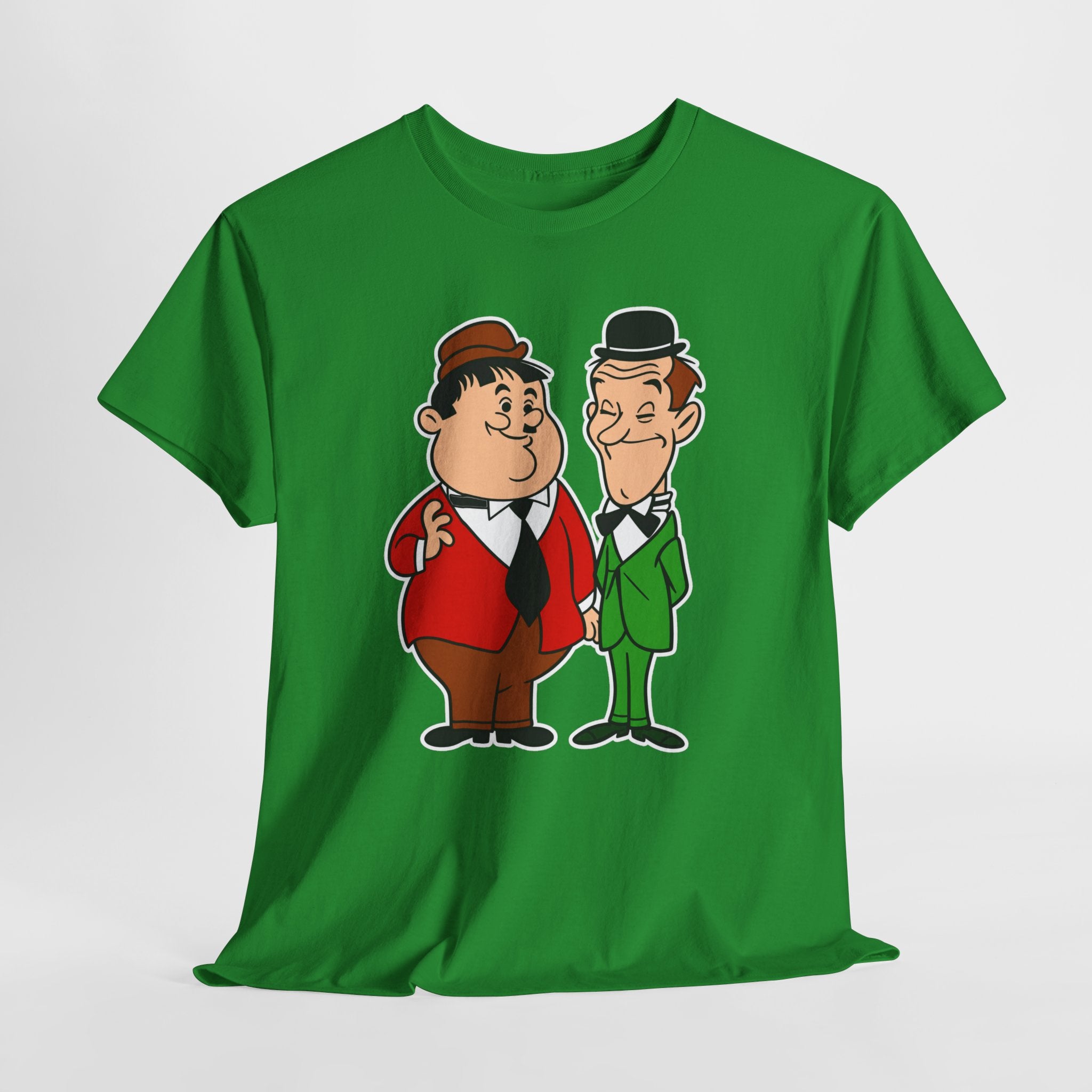 Comedy Duo Vintage Cartoon Cotton T-Shirt