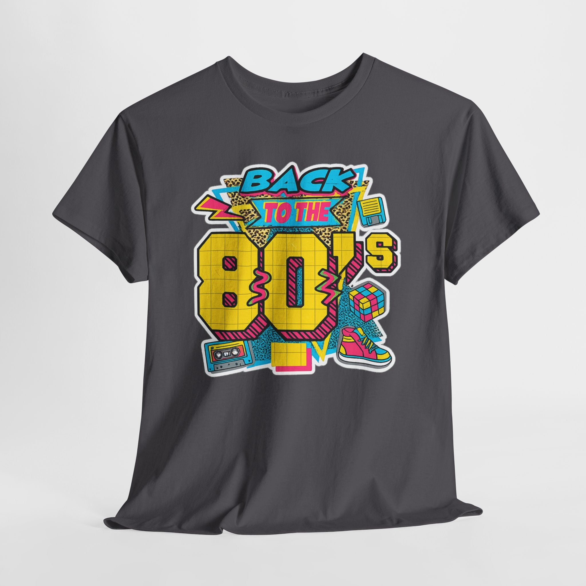 Back to the 80s Retro Graphic Tee — Vintage 80s Neon Design