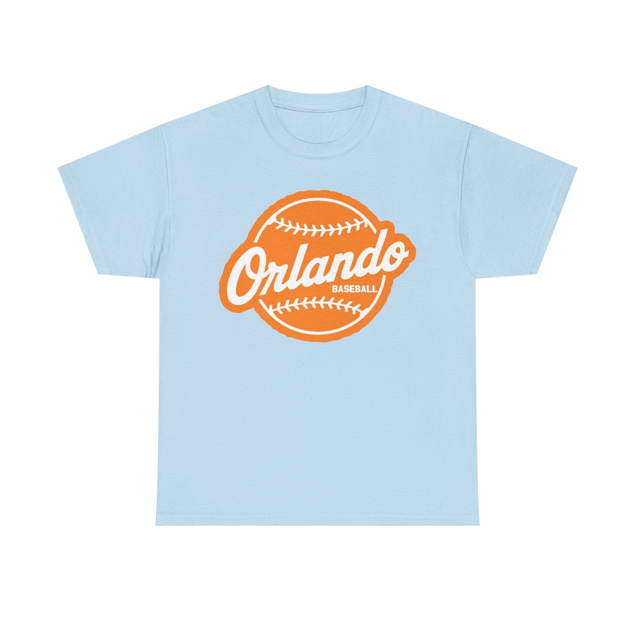 Orlando Baseball Tee — Vintage Orange Baseball Logo T‑Shirt