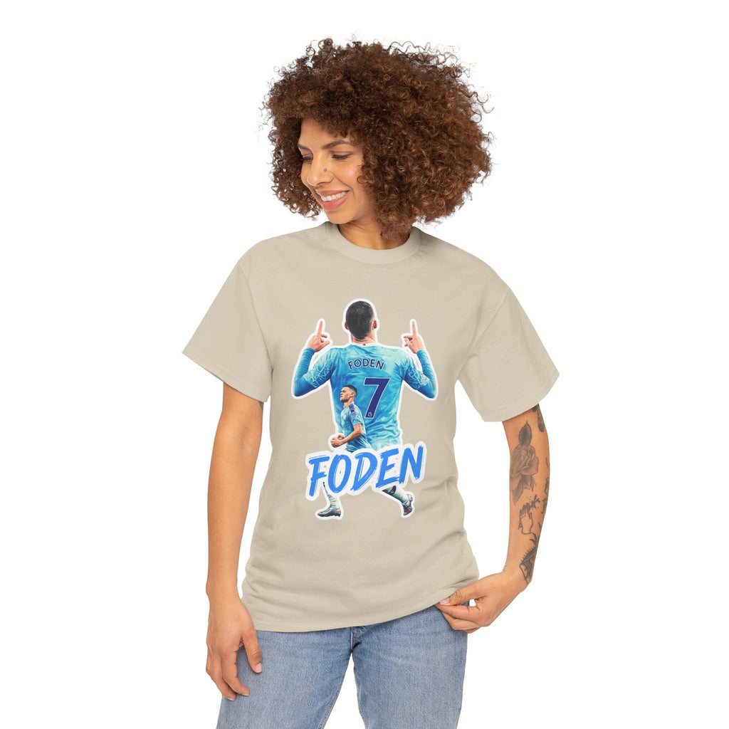 Phil Foden #7 Soccer T‑Shirt — Manchester City Fan Jersey Tribute