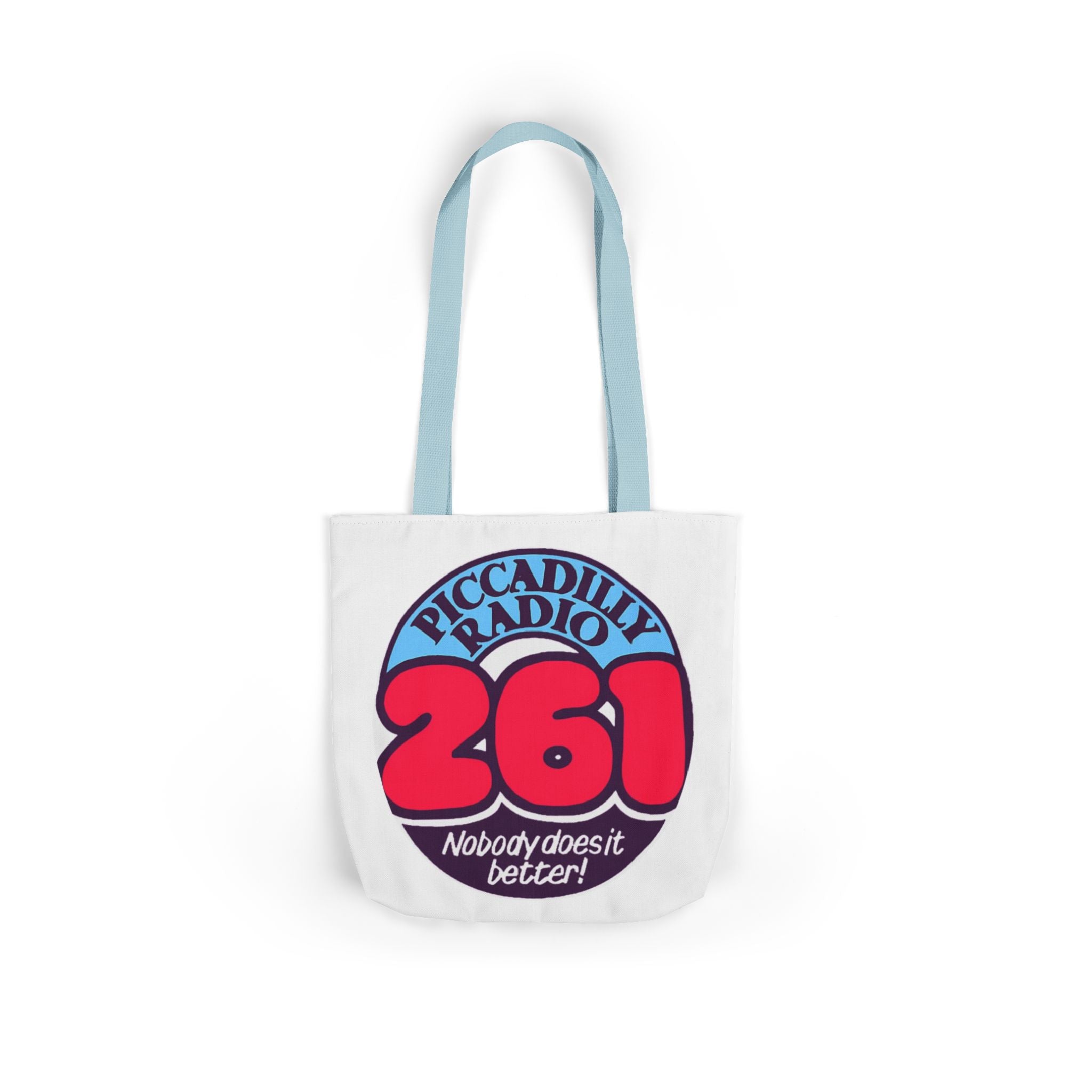 Tote Bag — Retro 'Piccadilly Radio 261' Vintage Logo Canvas Tote