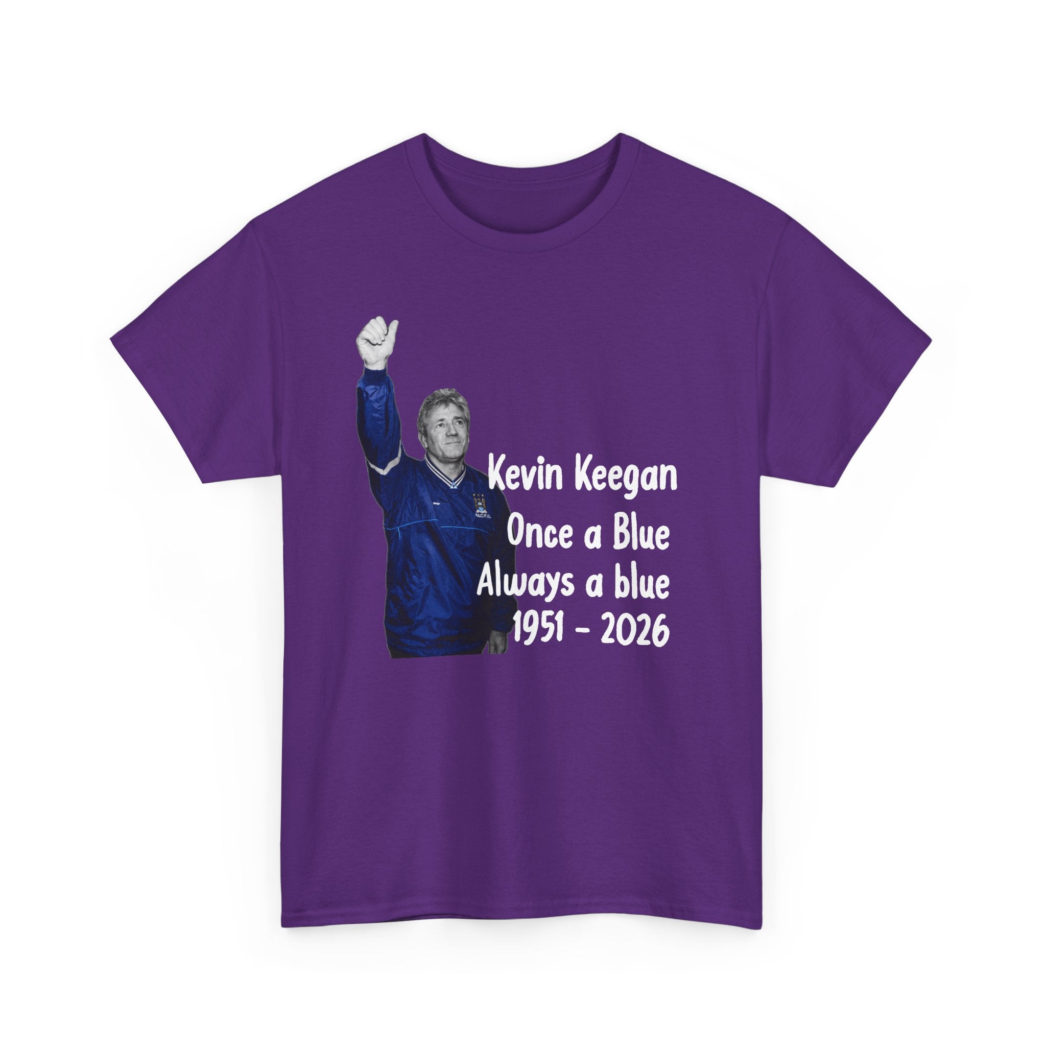 Kevin Keegan Tribute T-Shirt – "Once a Blue Always a Blue 1951–2026"