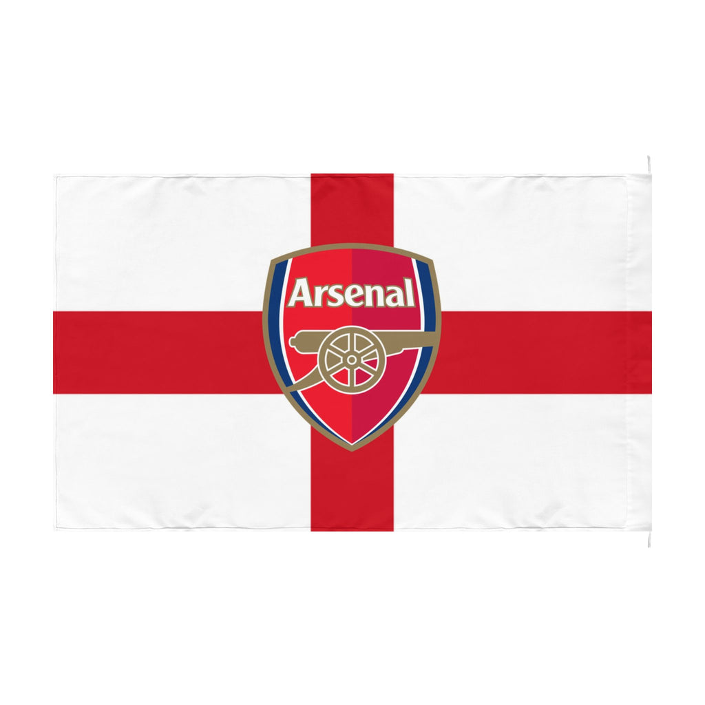 Arsenal England Cross Double-Sided Fan Flag