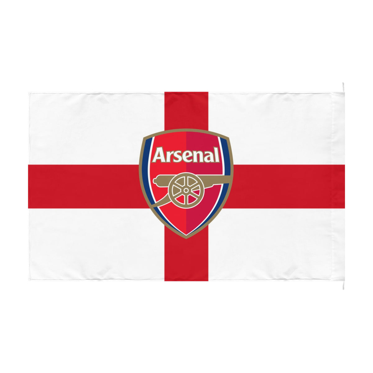 Arsenal England Cross Double-Sided Fan Flag