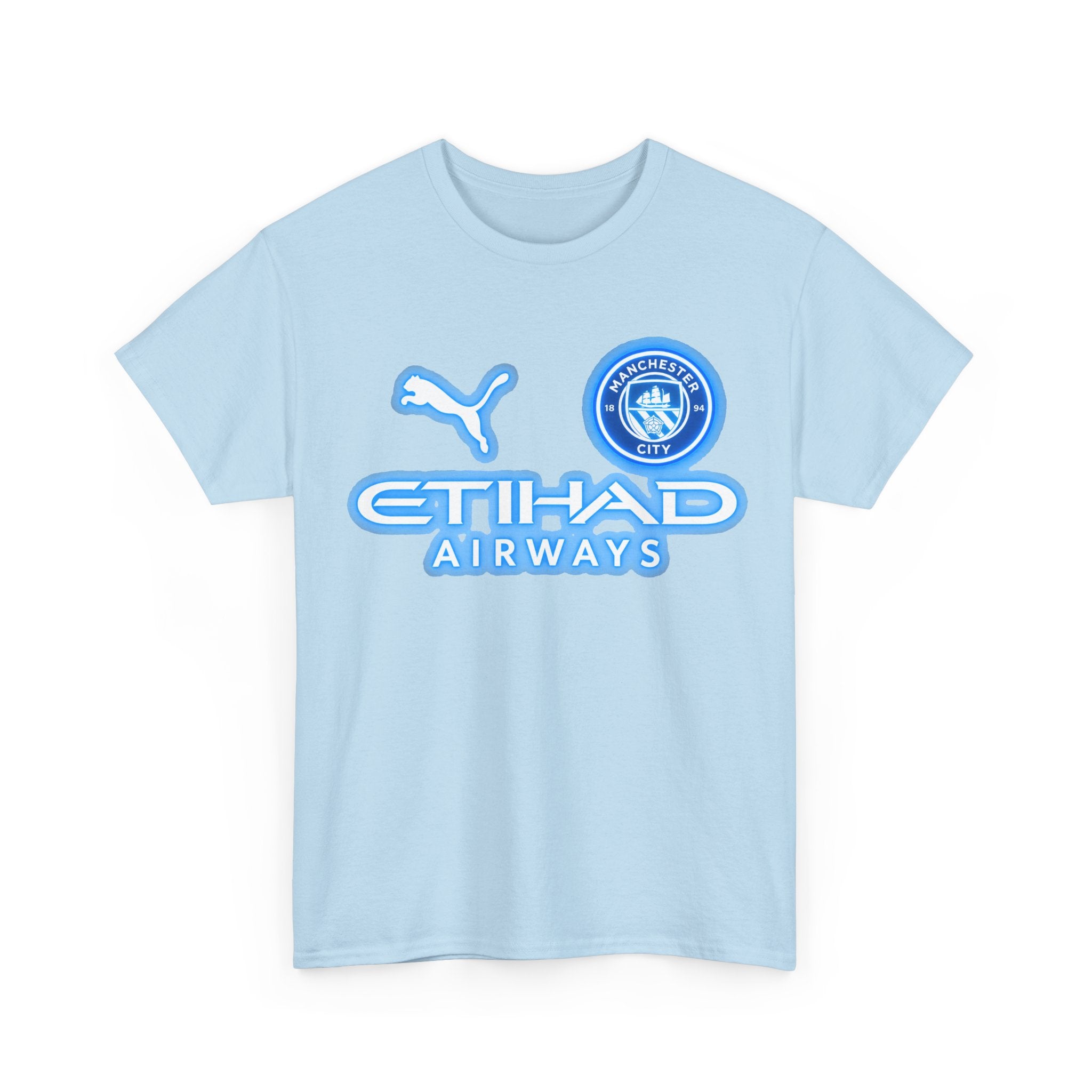 Manchester City Inspired Etihad Airways Logo Tee