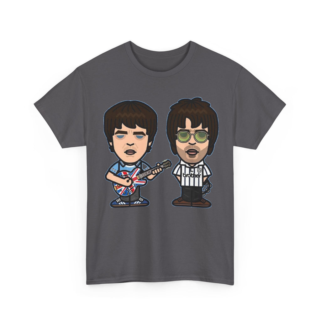 Oasis Noel & Liam Cartoon Rock Duo T-Shirt