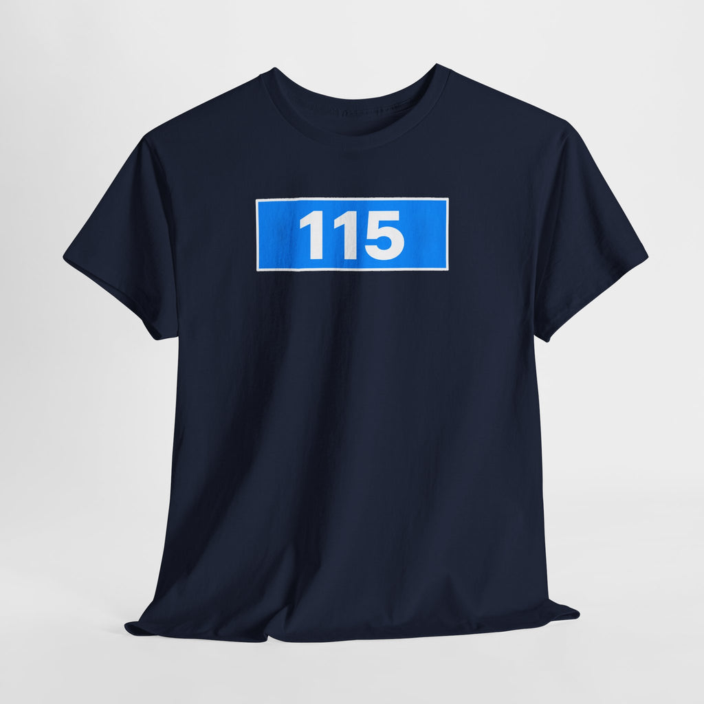 Manchester City 115 Inspired Minimalist Graphic Cotton T-Shirt