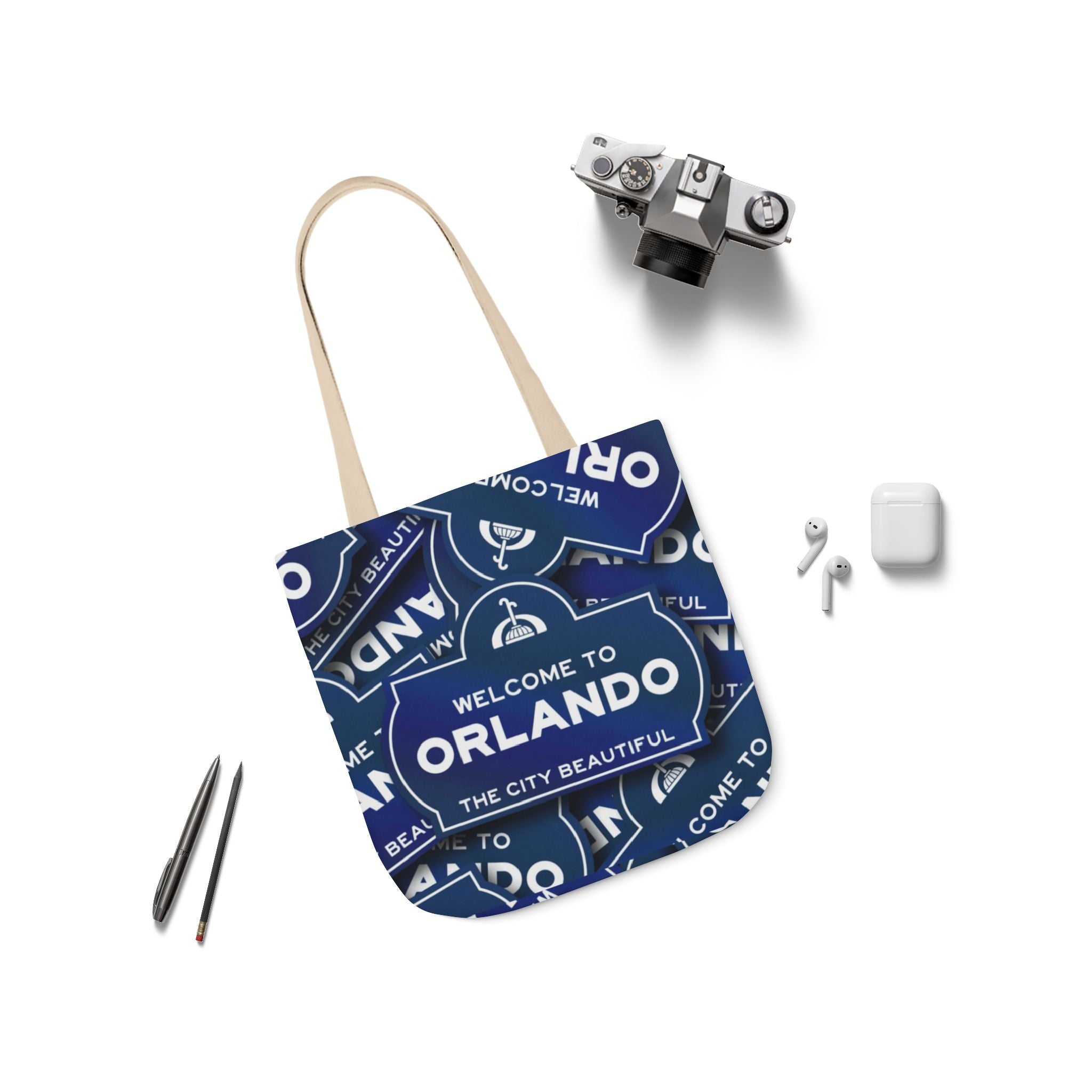Orlando Welcome Sign Canvas Tote