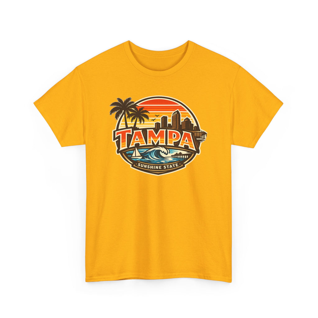 Tampa Retro Sunset T-Shirt – Vintage Palm Beach Skyline Tee