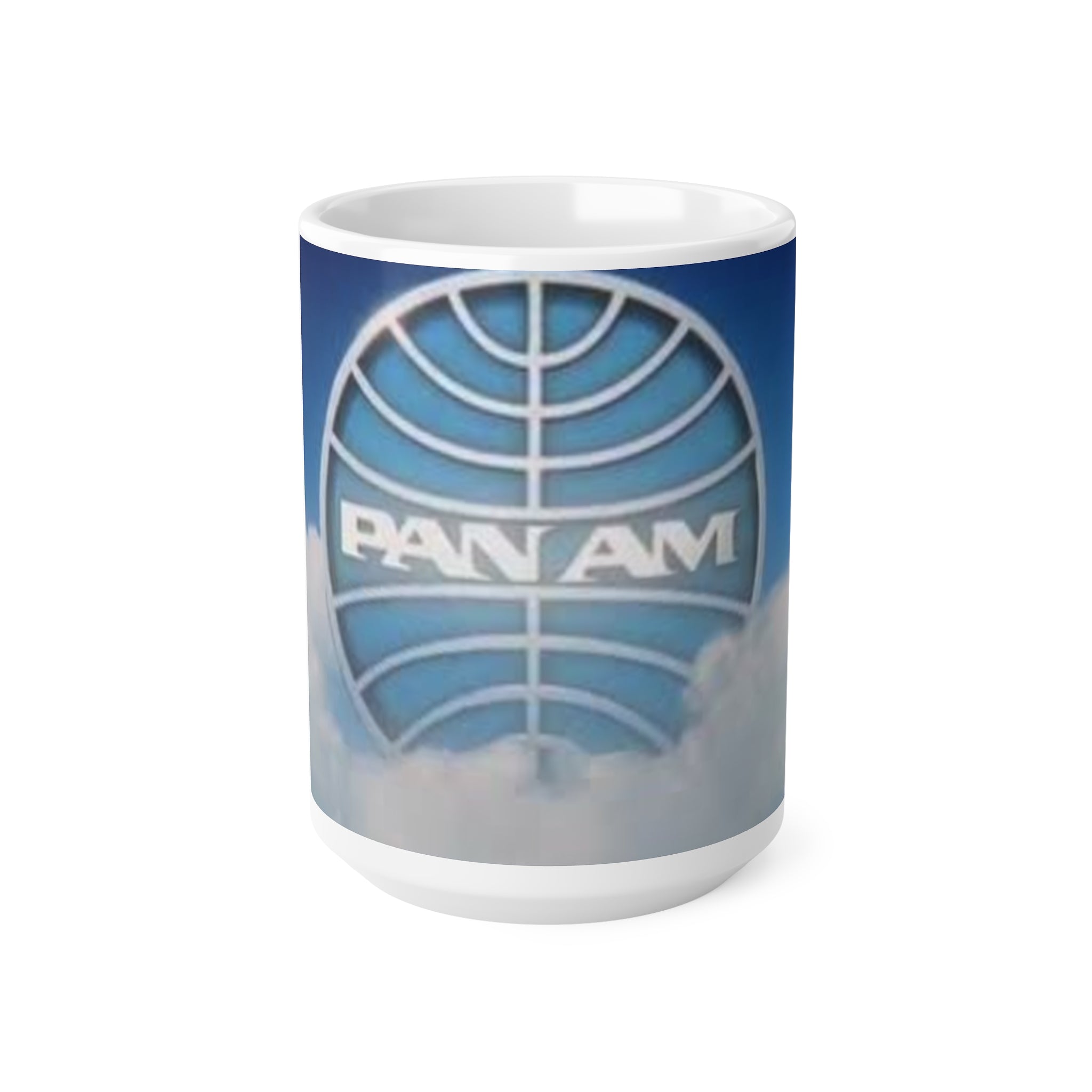 Pan Am Logo Coffee Mug — Vintage Airline Travel Ceramic Mug (11oz & 15oz)