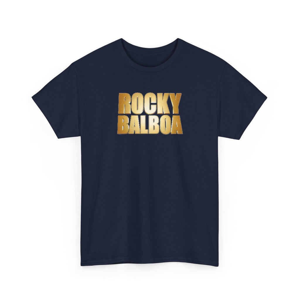 Rocky Balboa Gold Logo Tee — Retro Boxing Movie Fan T-Shirt