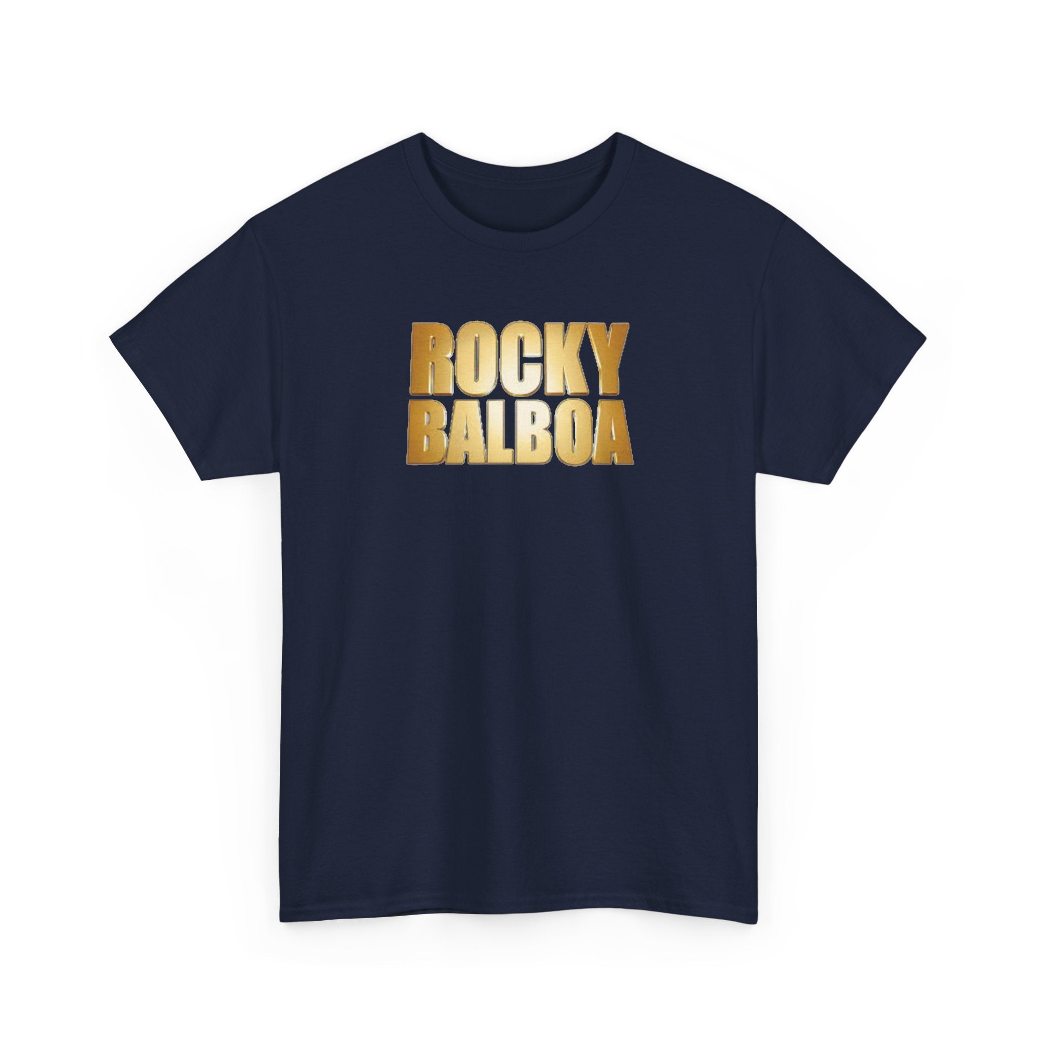 Rocky Balboa Gold Logo Tee — Retro Boxing Movie Fan T-Shirt