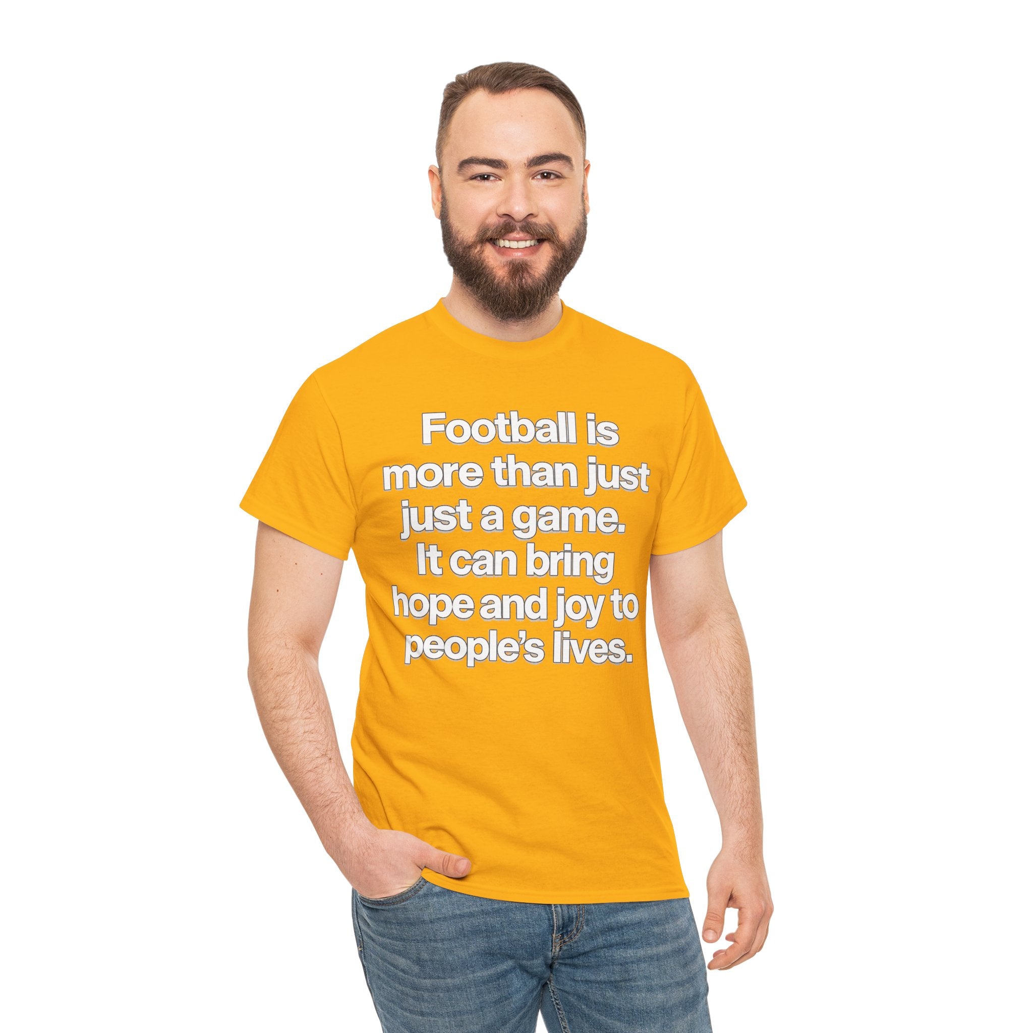 Football Is More Than Just a Game T-Shirt – Inspirational Soccer Quote Tee