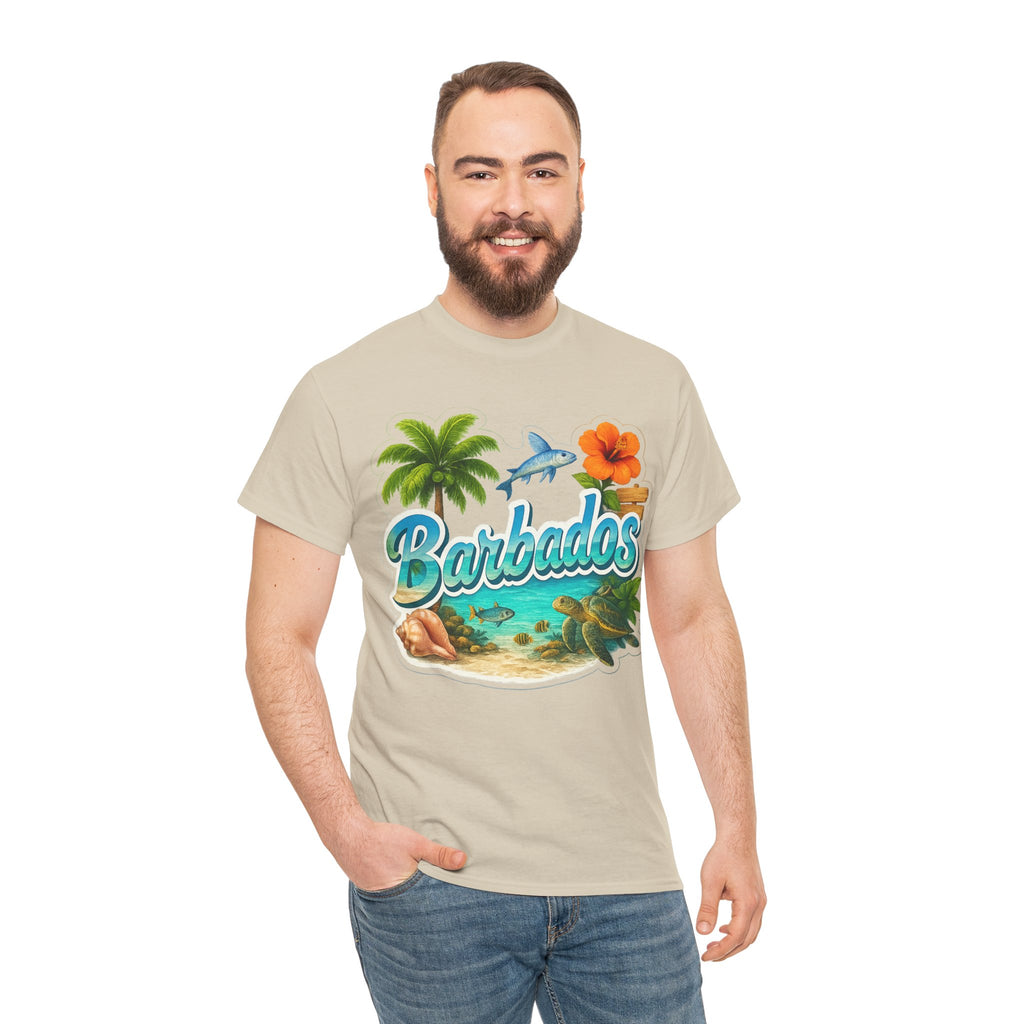 Barbados Beach Graphic Tee — Tropical Island Vacation T‑Shirt