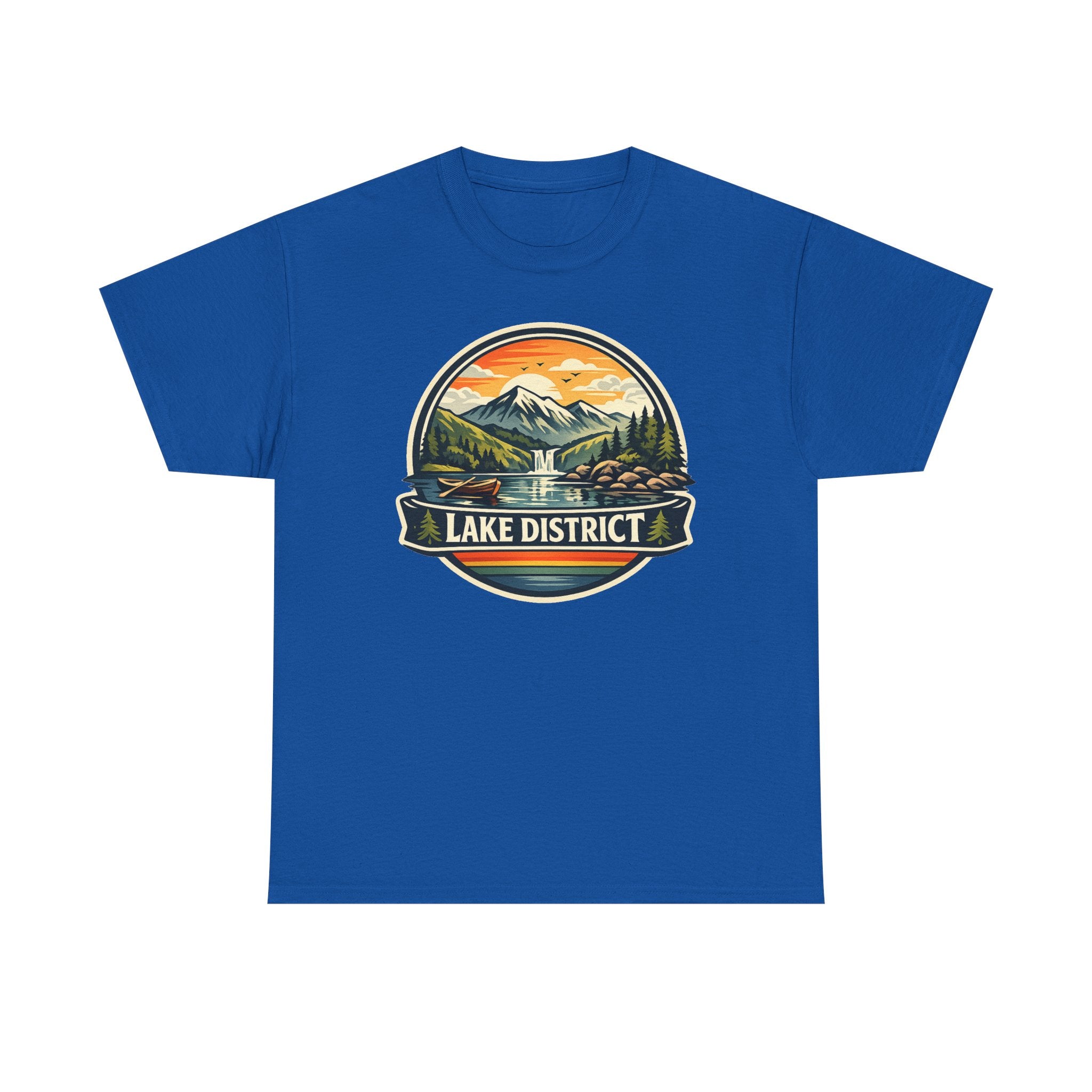 Lake District Graphic Tee — Scenic Mountain & Lake Camping Shirt