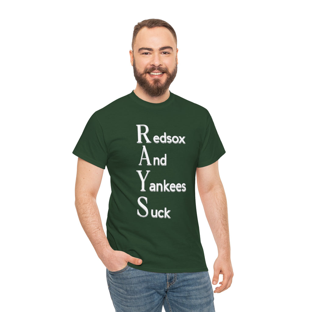 Tampa Bay Rays T-Shirt — "RAYS: Redsox And Yankees Suck" Fan Tee