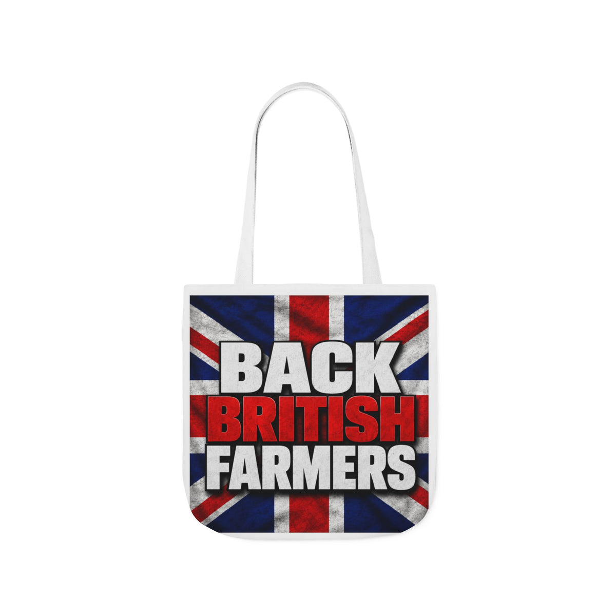 Back British Farmers Canvas Tote Bag — Union Jack Farming Support Tote