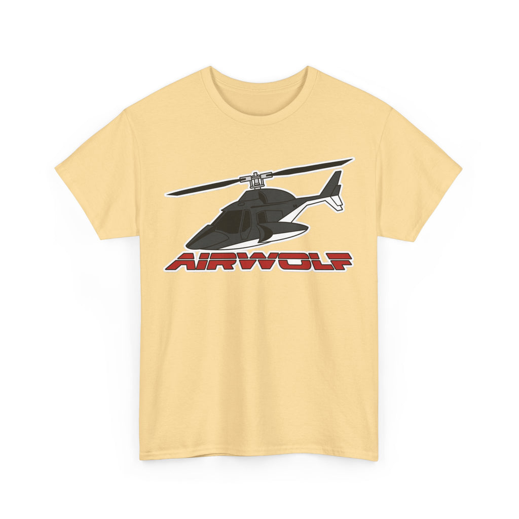 Helicopter Airwolf Tee — Retro Airwolf Logo Graphic T‑Shirt
