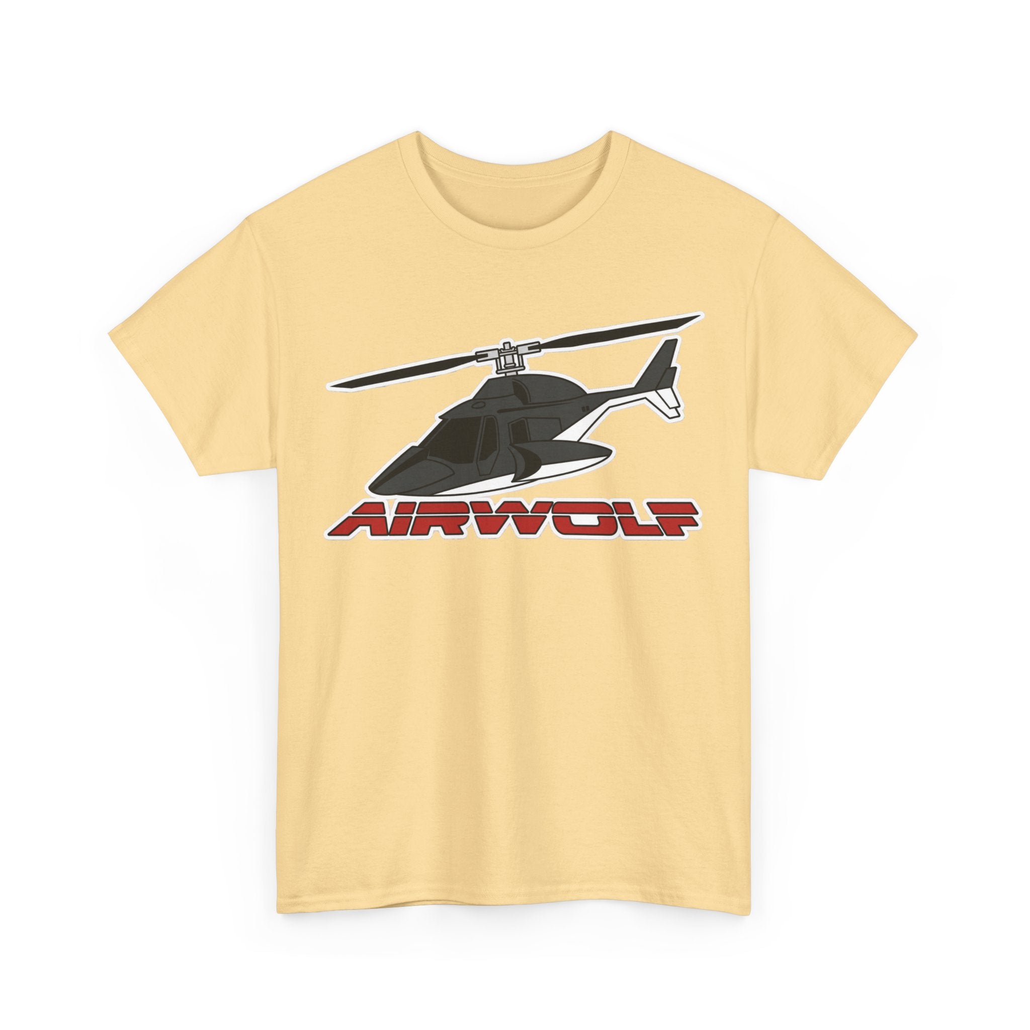 Helicopter Airwolf Tee — Retro Airwolf Logo Graphic T‑Shirt
