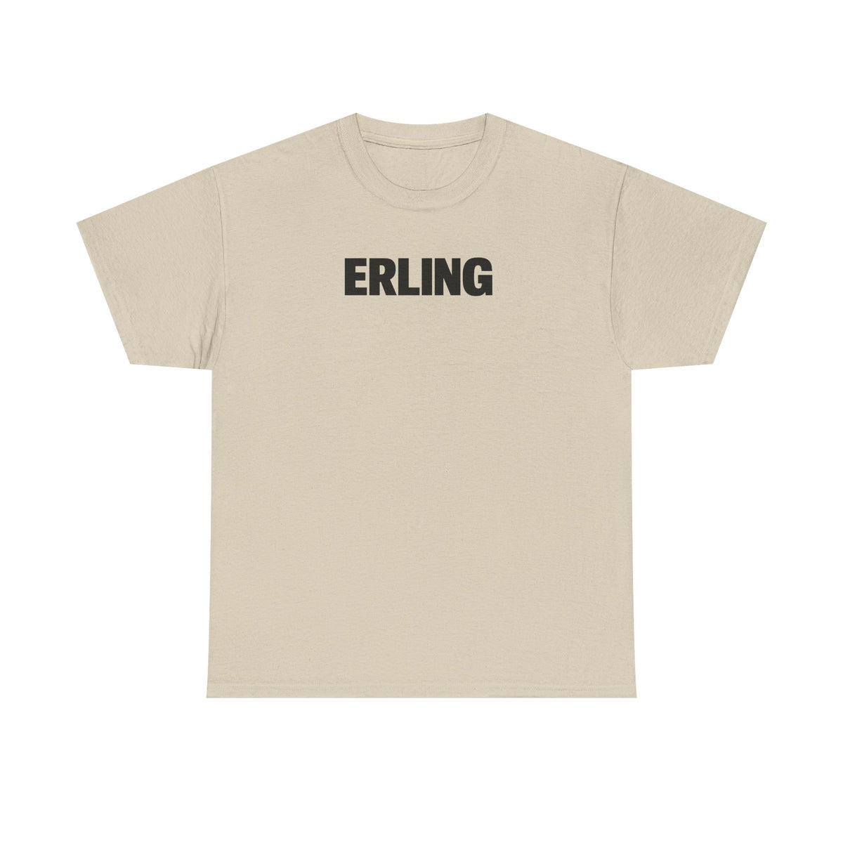 Erling Haaland Name Tee — Minimalist White Graphic T-Shirt