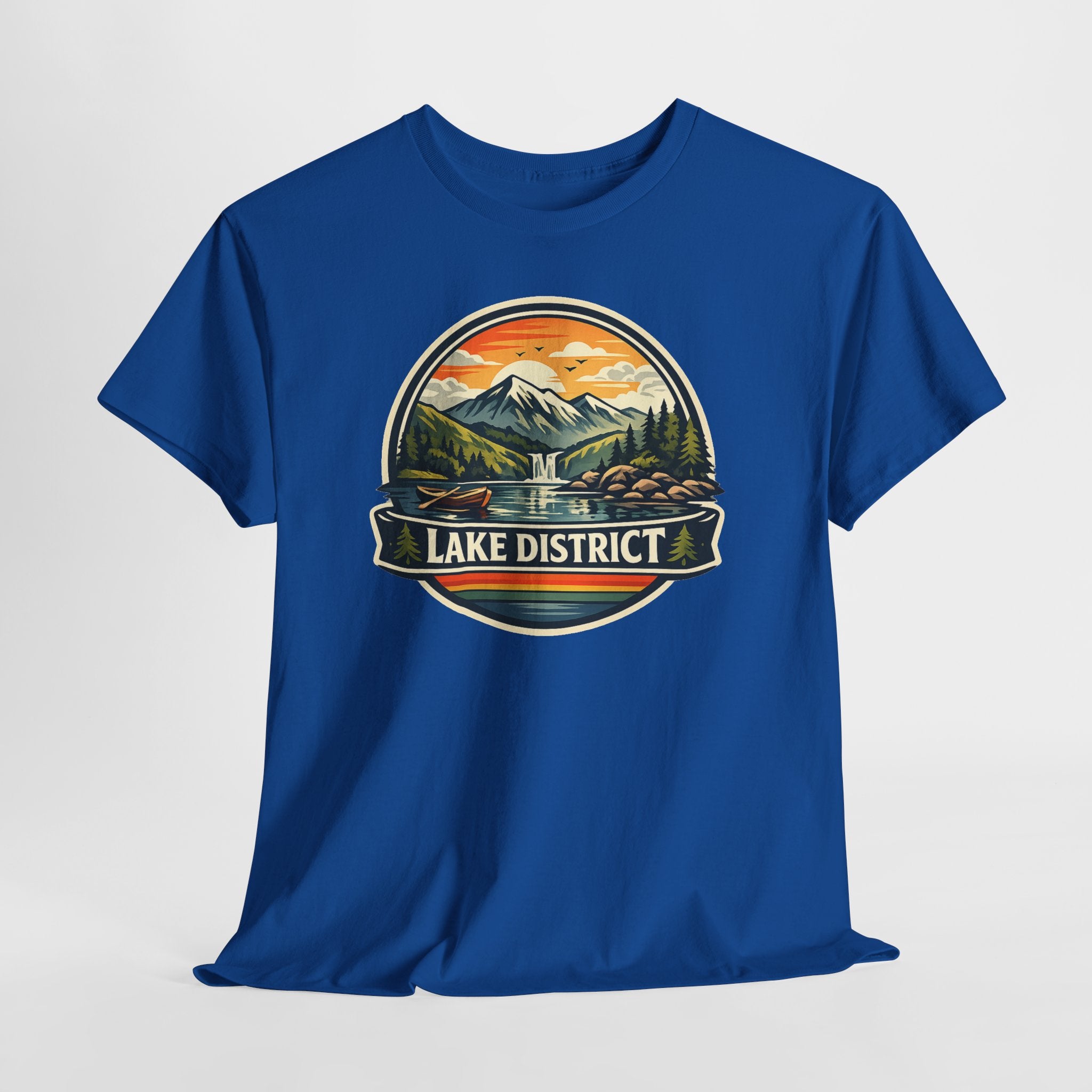 Lake District Graphic Tee — Scenic Mountain & Lake Camping Shirt