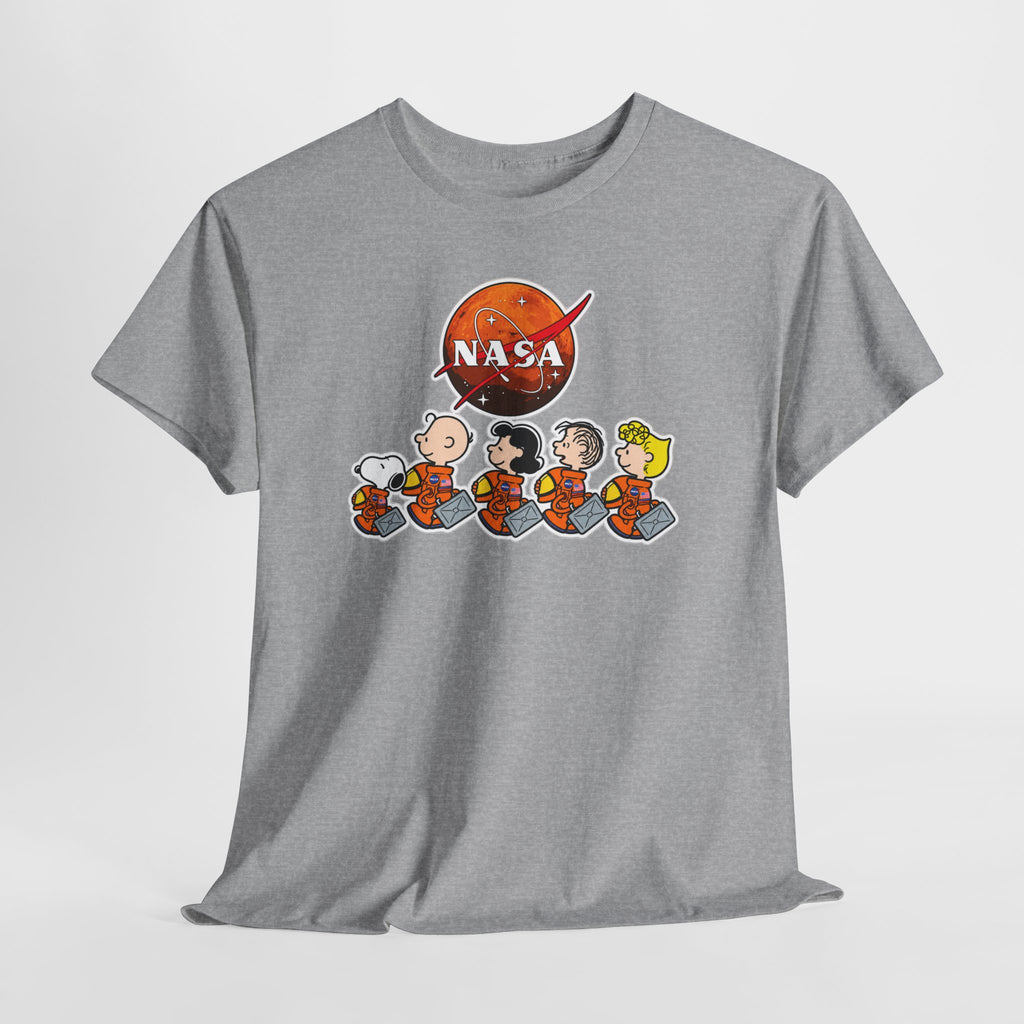 NASA Peanuts Cartoon T‑Shirt — Retro Space Snoopy & Crew Graphic Tee