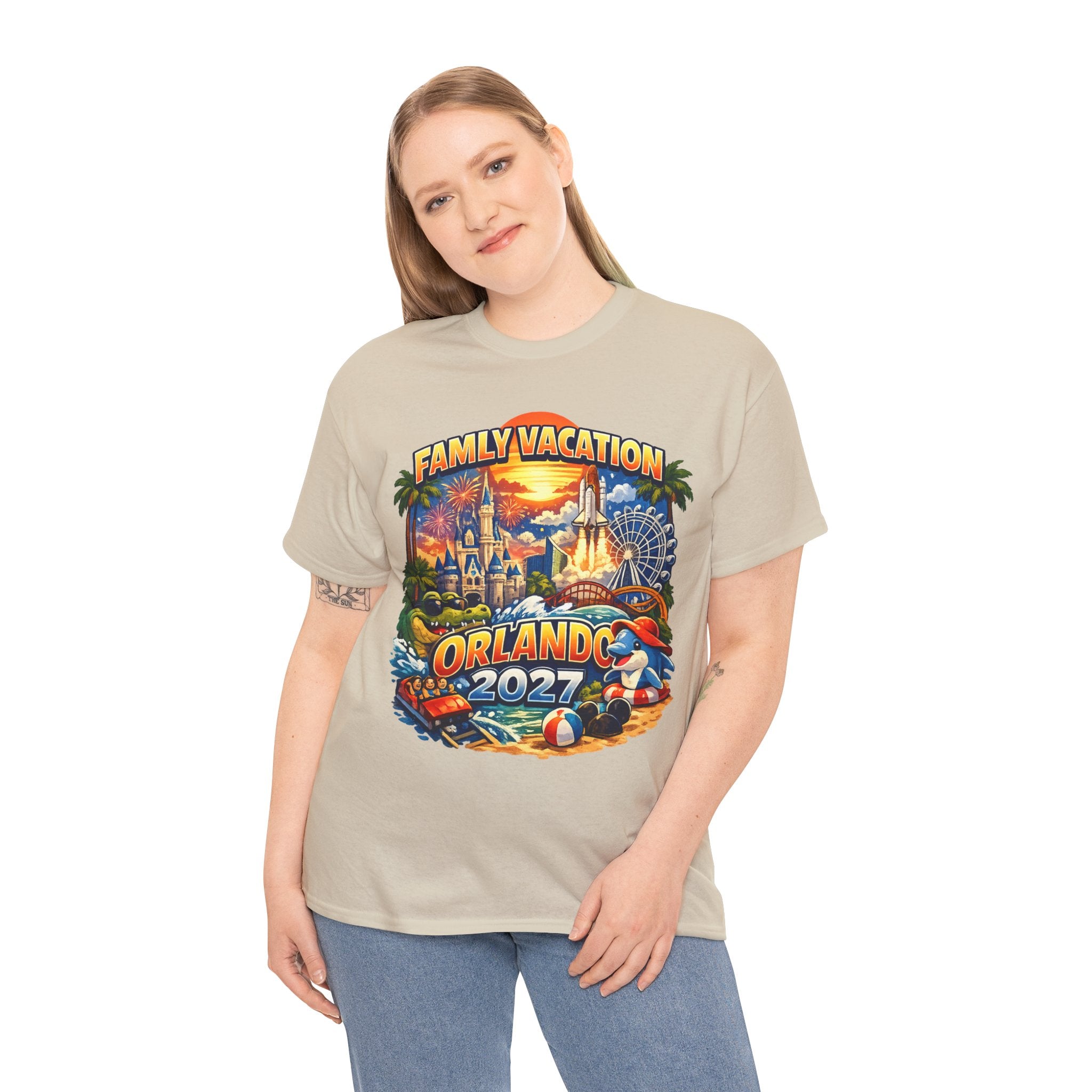 Family Vacation Orlando 2027 T-Shirt — Vintage Theme Park Souvenir Tee