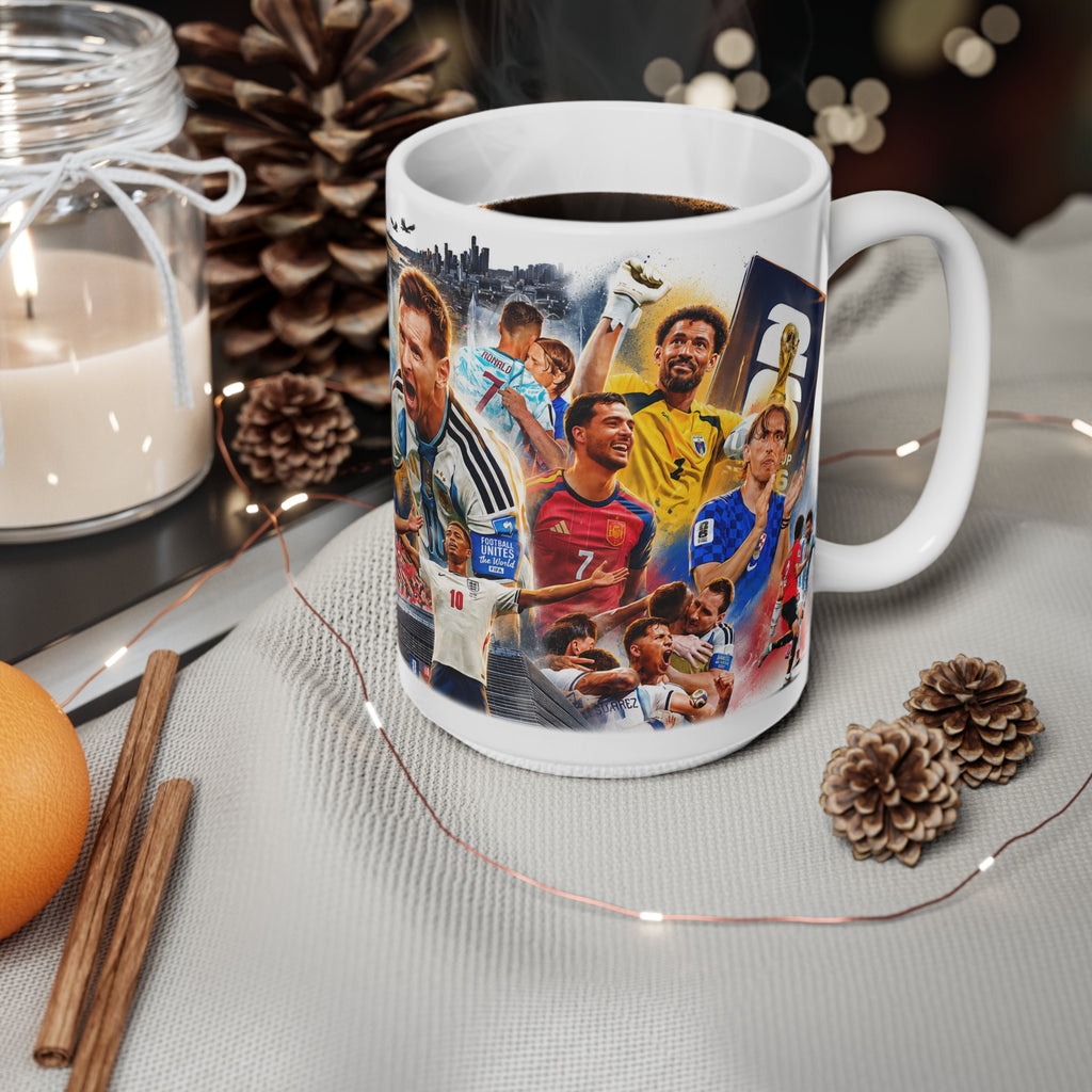 World Cup 2026 Legends Collage Mug — Ceramic 11oz & 15oz